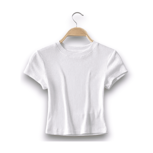 T-shirt basique court blanc